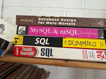 Photo of free SQL database design books (Gleneagles area, Wboro NN8) #1