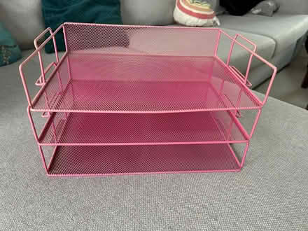 Photo of free Pink filing trays (Tiptree, Essex CO5) #1