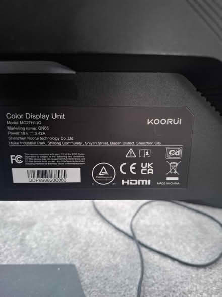 Photo of free Gaming Monitor for spares or repair (Hatfield Herts AL9) #3