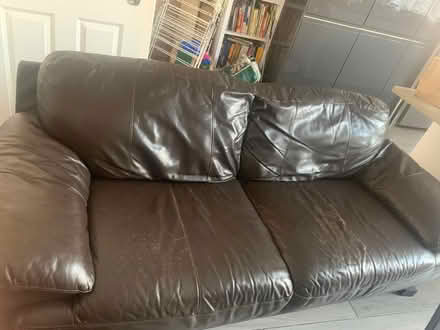 Photo of free Gorgeous dark chocolate brown couch (Chiswick W3) #3