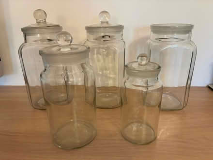 Photo of free Vintage glass storage jars. (Pinner HA5) #1
