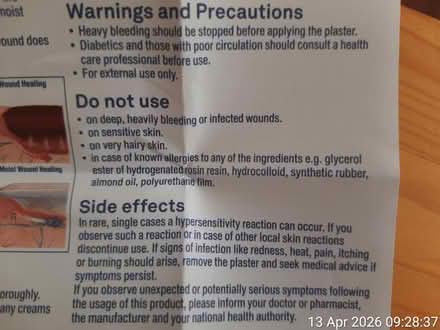 Photo of free 4+2 hydrocolloid plasters (Edgwarebury Lane) #2