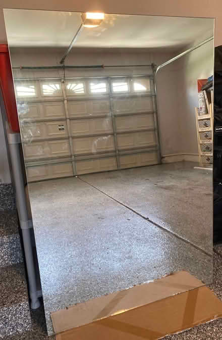 Photo of free Large frameless mirror (Upper east side of Livonia.) #1