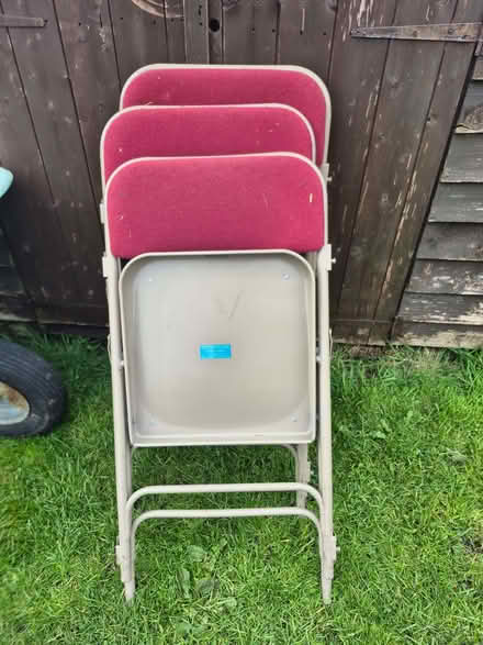 Photo of free 3 folding chairs (Whittle Hill NE61) #2