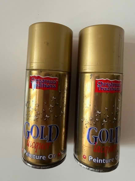 Photo of free Gold lacquer x 2 indoor use (Salford M30) #1