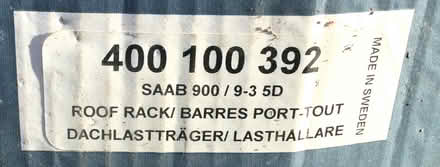 Photo of free Saab roofbars (Utley, BD20) #2