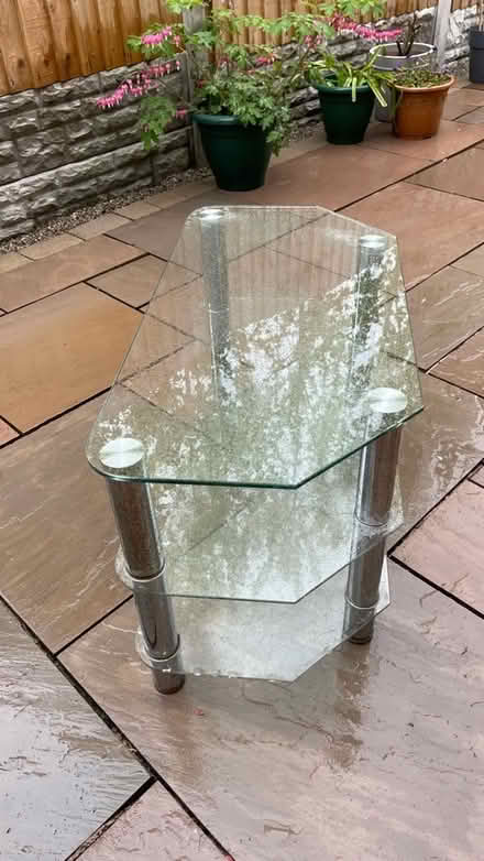 Photo of free Glass & Chrome TV unit (Bromborough CH62) #3