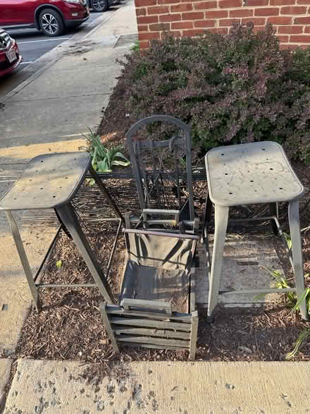 Photo of free Fireplace Tools metal stools etc (Corner of Second Street and) #4