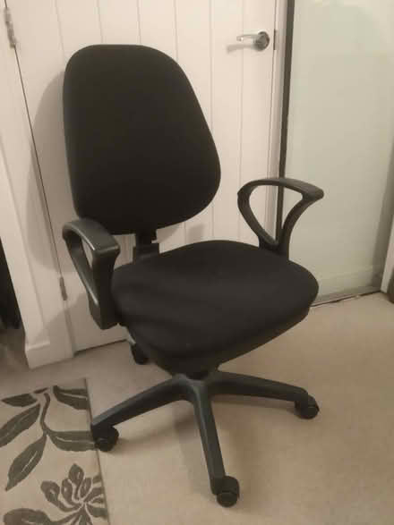 Photo of free Black Office Chair (Cupernham Lane, Romsey SO51) #1