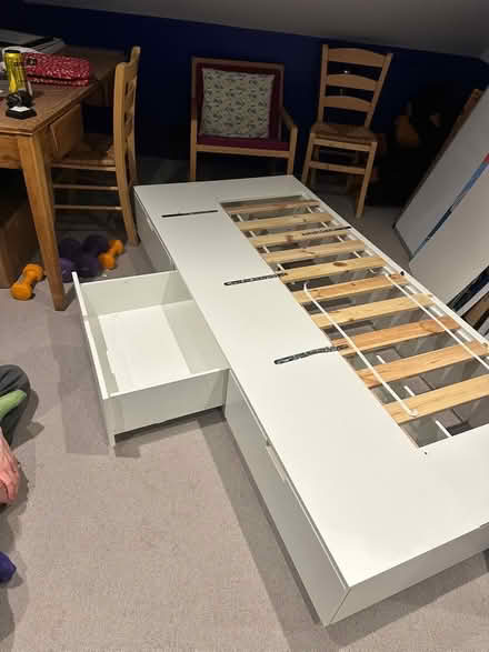 Photo of free John Lewis single bed with three storage drawers. (Kensal Rise/Green NW10) #2