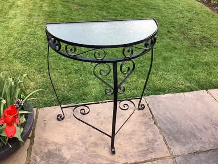 Photo of free Wrought iron side table (Rushwick WR2) #1