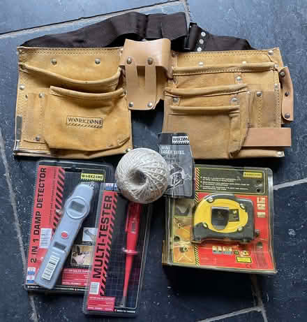 Photo of free Tool belt, twine, assorted tools (West Malvern CP WR14) #1