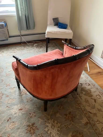 Photo of free Schoonbeck Velvet Barrel Chair (Little Neck) #2