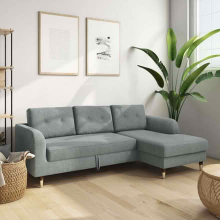 Photo of free L-Shape Sofa | Grey Fabric (Balham SW12) #1