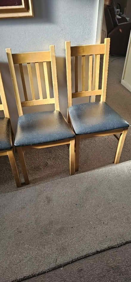 Photo of free 4 dining chairs solid wood (Kirkby L32) #2