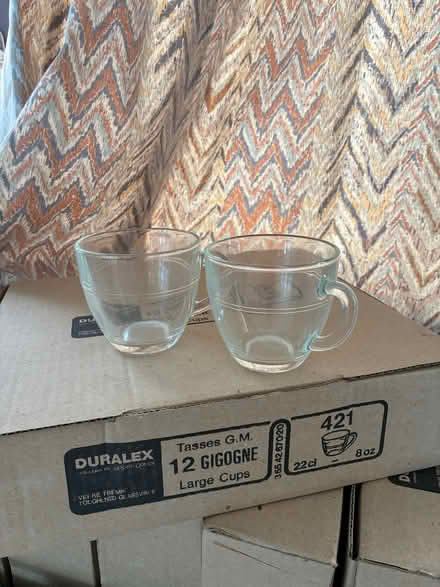 Photo of free 7 boxes (12)of glass cups (Clifton YO30) #1
