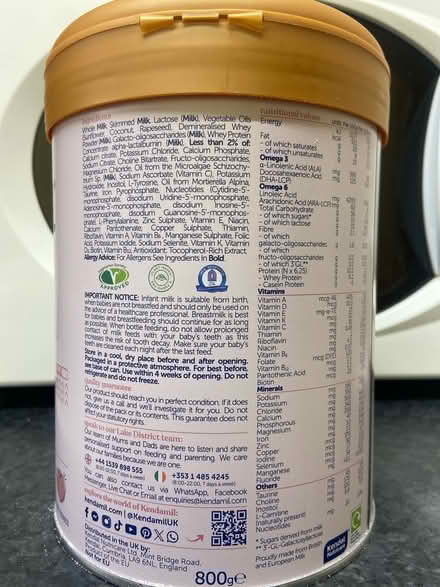 Photo of free Kendamil baby first infant milk (Hackney Wick E9) #3