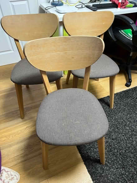 Photo of free 3 sturdy dining chairs (St Austell PL25) #2