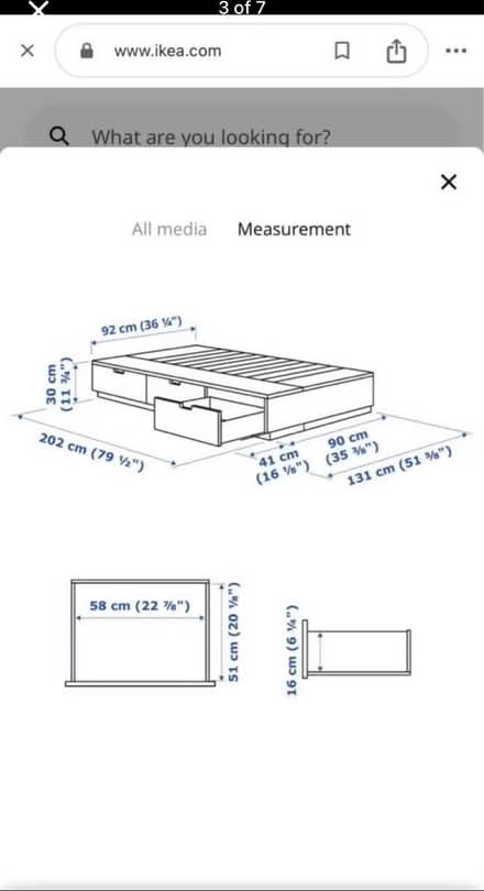 Photo of free IKEA Nordli single bed + drawers (Peasedown St John) #2