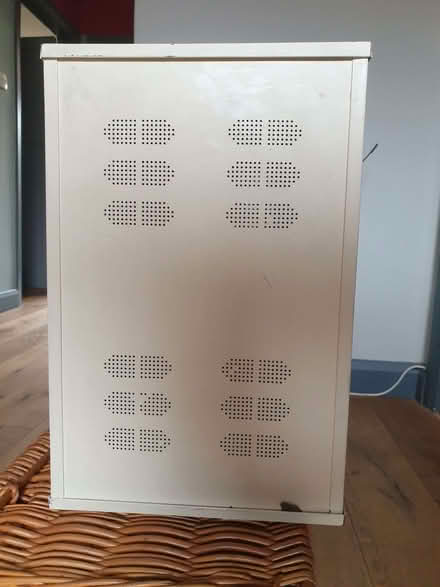 Photo of free Small metal cabinet with shelf (Rhostyllen LL14) #2