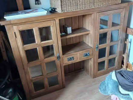 Photo of free Solid wood cabinet. Glass doors (WF1) #1