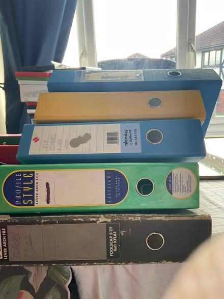 Photo of free 5 lever arch files and 5 folders (Arnold, NG5) #2