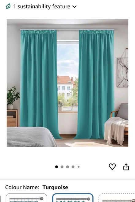 Photo of free Blackout thermal curtains 52” wide 84” drop (pair) (Lords Wood ME5) #1