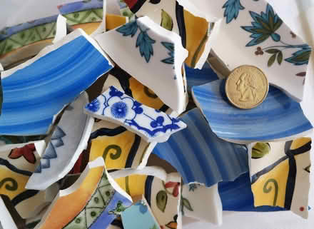 Photo of Broken crockery for mosaic (Stourbridge) #1