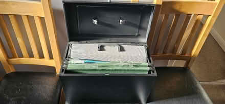 Photo of free Metal file storage box with key (Kirkby L32) #2
