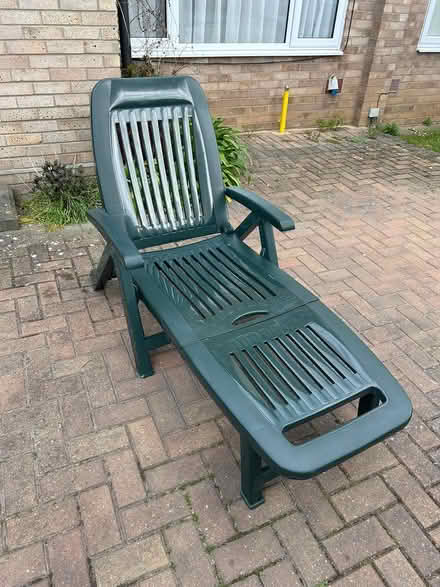 Photo of free Folding garden chair with footrest (Stanway CO3) #2