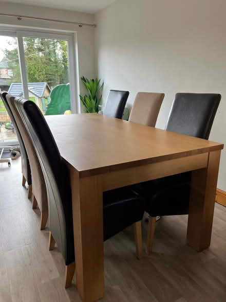 Photo of free Solid oak dining table (Appleby-in-Westmorland CA16) #1
