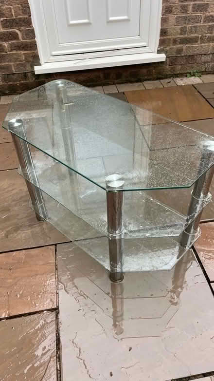 Photo of free Glass & Chrome TV unit (Bromborough CH62) #2