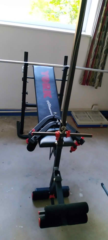 Photo of free York weight bench and accessories (Wollaton NG8) #1