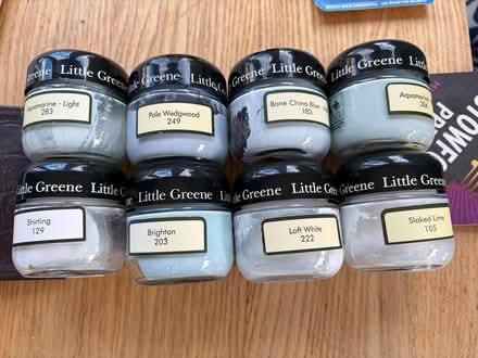 Photo of free 8 little greene tester pots. (Benton NE12) #1