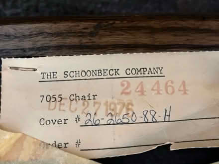 Photo of free Schoonbeck Velvet Barrel Chair (Little Neck) #4