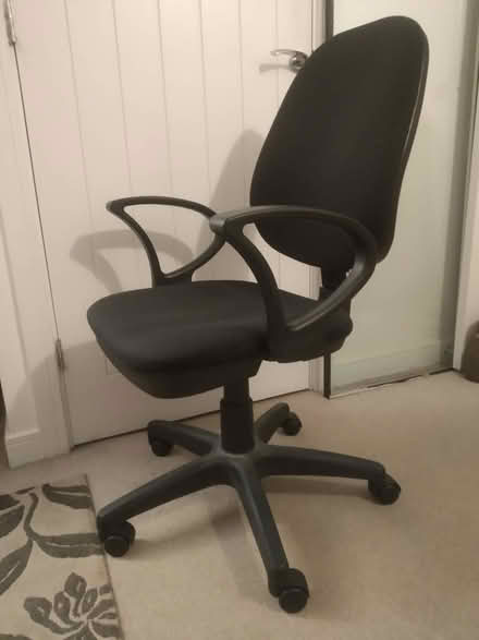 Photo of free Black Office Chair (Cupernham Lane, Romsey SO51) #2