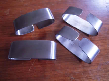 Photo of free Set of 4 stainless steel napkin 'rings' (Maidenhead SL6) #1