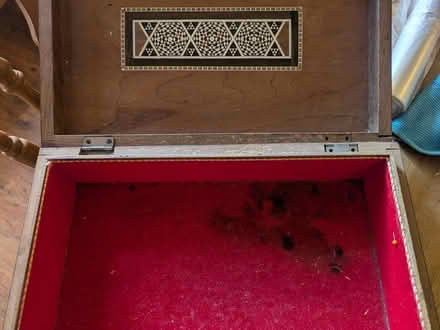 Photo of free Old Marquetry Box (Grantham) #4