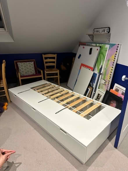 Photo of free John Lewis single bed with three storage drawers. (Kensal Rise/Green NW10) #3