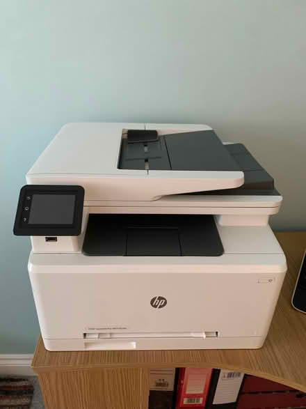 Photo of free Blue office chair with backrest, corner desk and laser print (Redcar and Cleveland TS10) #3