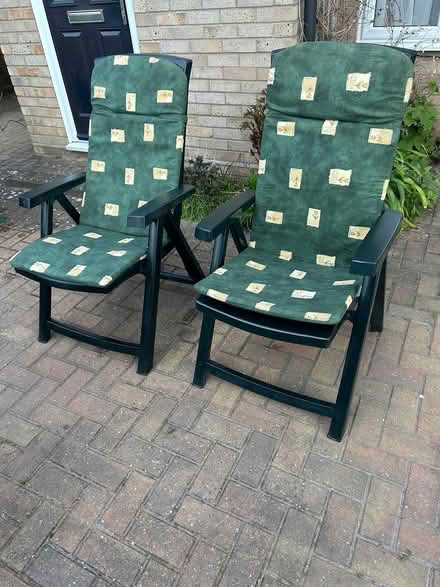 Photo of free Folding garden seats (x2) (Stanway CO3) #1