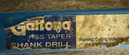 Photo of free hss taper shank drill (Nafferton YO25) #4