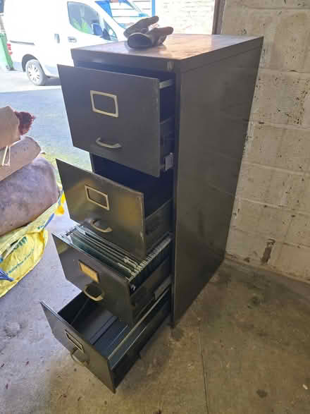 Photo of free 4 drawer metal filing cabinet (Scarborough YO12) #1