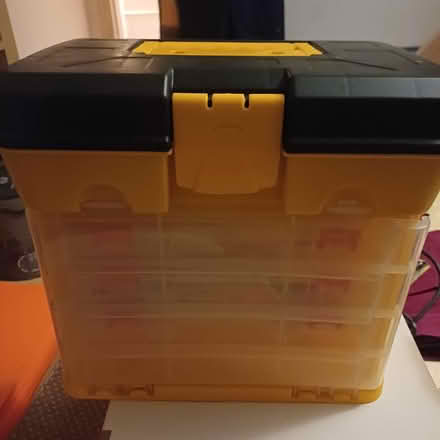 Photo of free Craft box with card making labels (Drighlington, Bradford BD11) #1