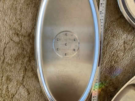 Photo of free 3 large stainless steel dishes M/head River Area. (Maidenhead SL6) #2
