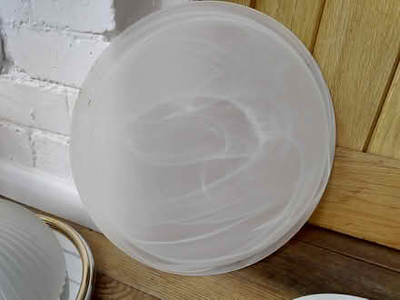 Photo of free Marbled glass ceiling light (Belper) #1