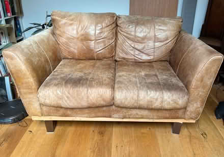 Photo of free Leather Sofas (Sileby LE12) #1
