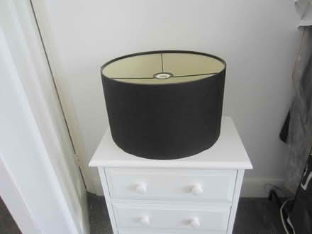Photo of free 2 Large Black lampshades (Golders Green London NW11) #1