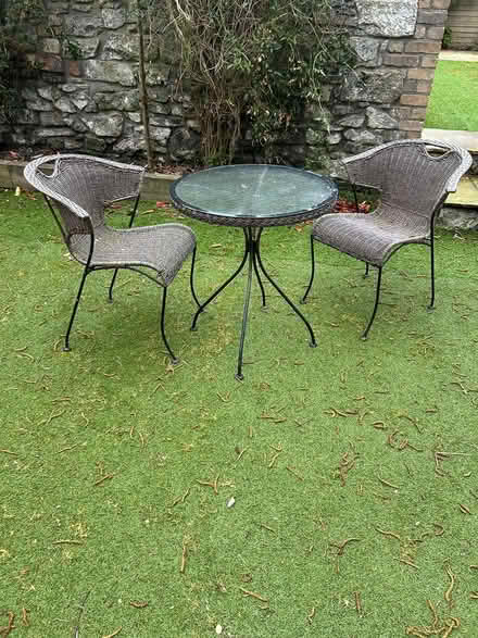 Photo of free Garden table and 2 chairs (Rathmines) #1