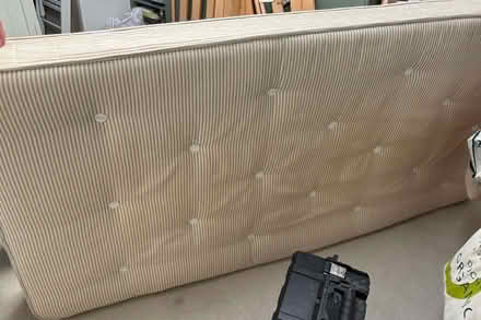 Photo of free White Company wooden children's single bed and mattress (Nash Mills WD4) #2